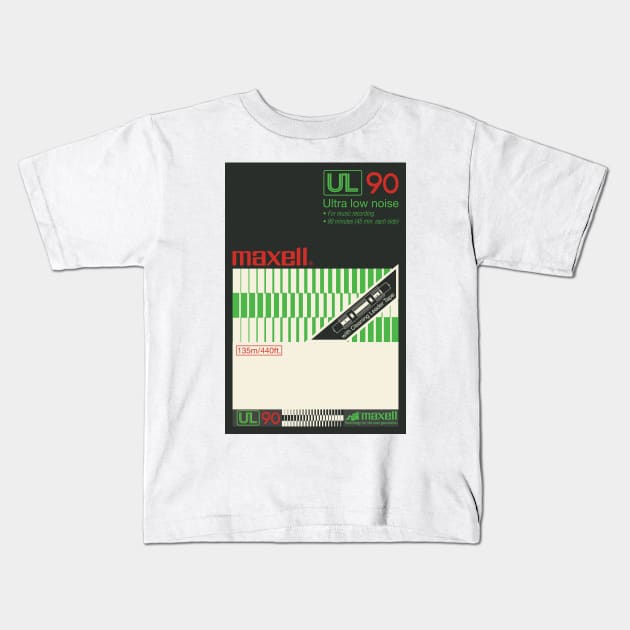 Casette Tape Cover Kids T-Shirt by Arevalo Design